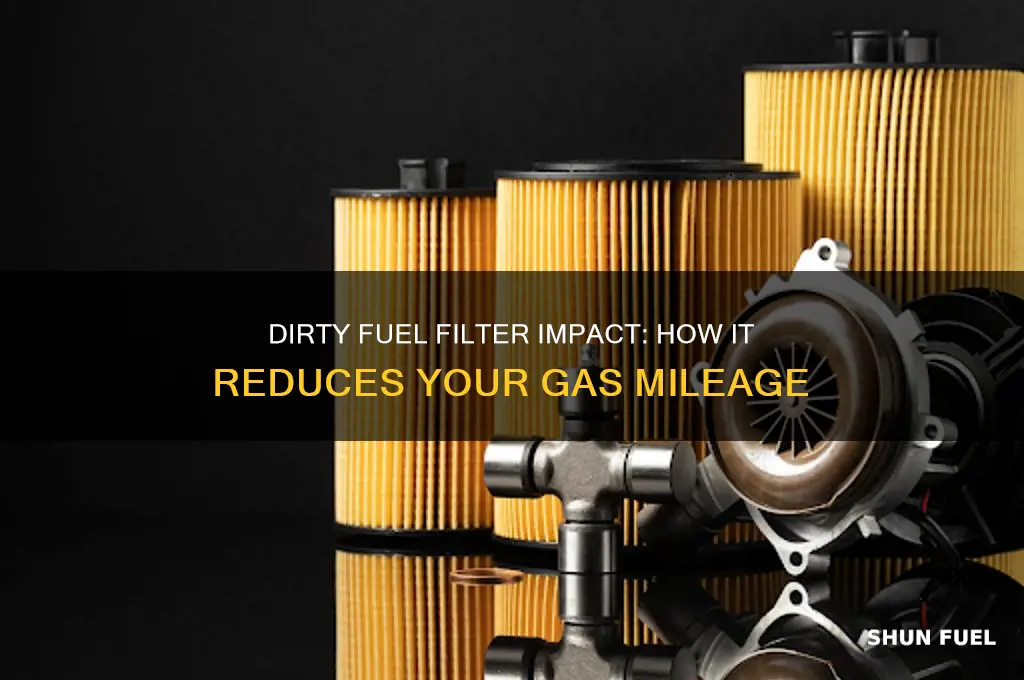 can dirty fuel filter decrease gas mileage