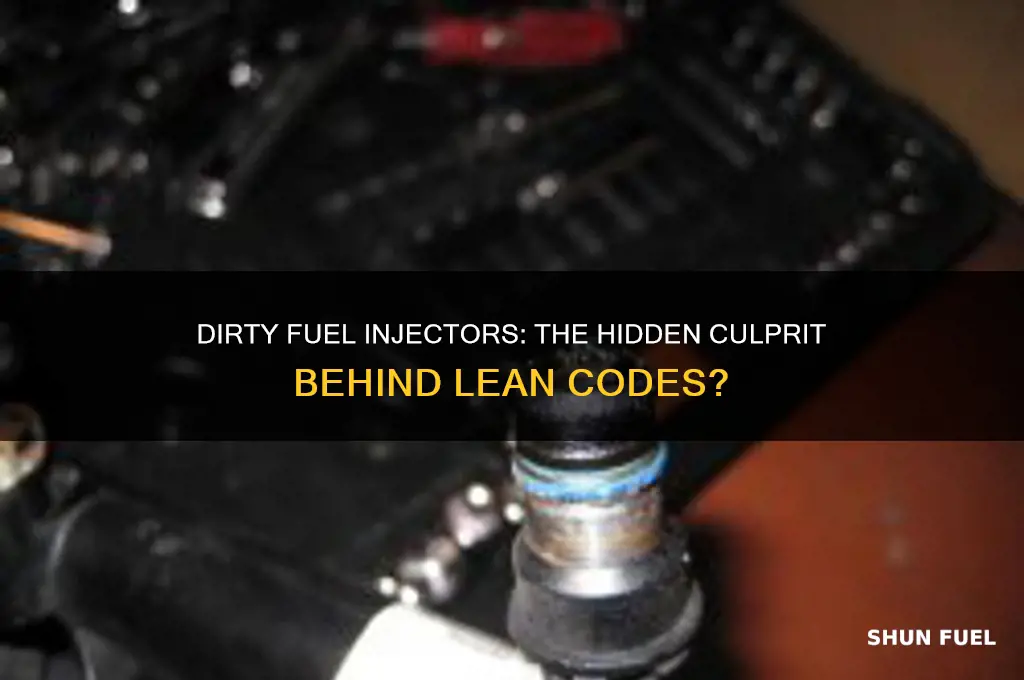 can dirty fuel injectors cause lean codes