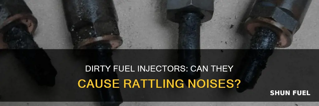 can dirty fuel injectors cause rattling noise