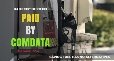 Comdata Fuel Payments: Can DOT Verify Time for Reimbursements?