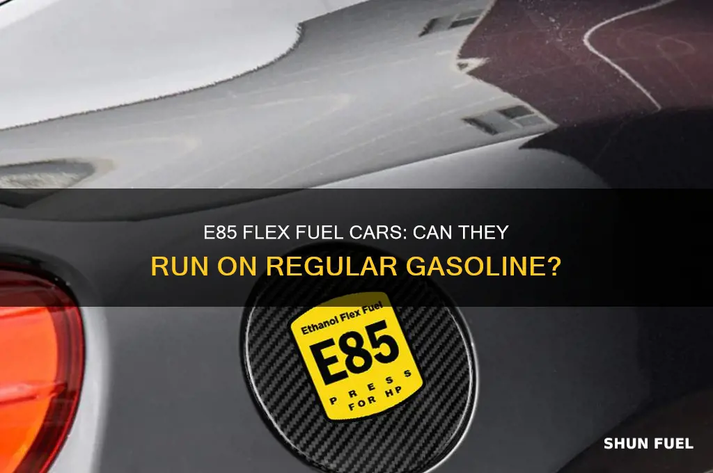 can e85 flex fuel cars use regular gas