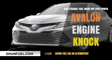 Ethanol Fuel and Engine Knock: Impact on 2000 Toyota Avalon