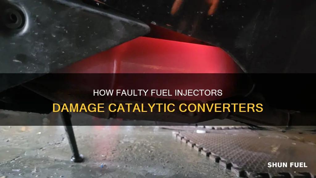 can faulty fuel injector affect the catalytic converter