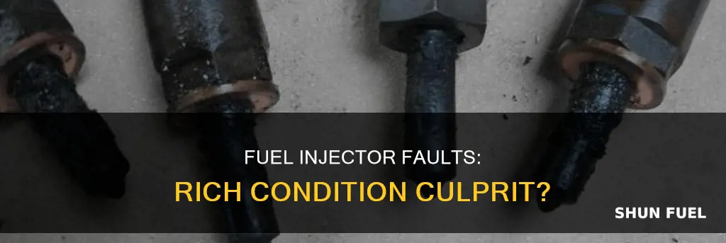 can faulty fuel injector cause rich
