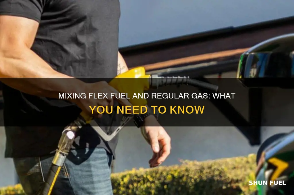can flex fuel and regular gas be mixed