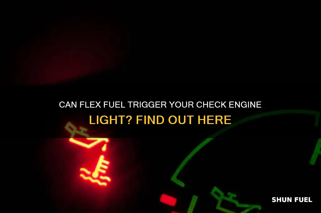 can flex fuel cause check engine light
