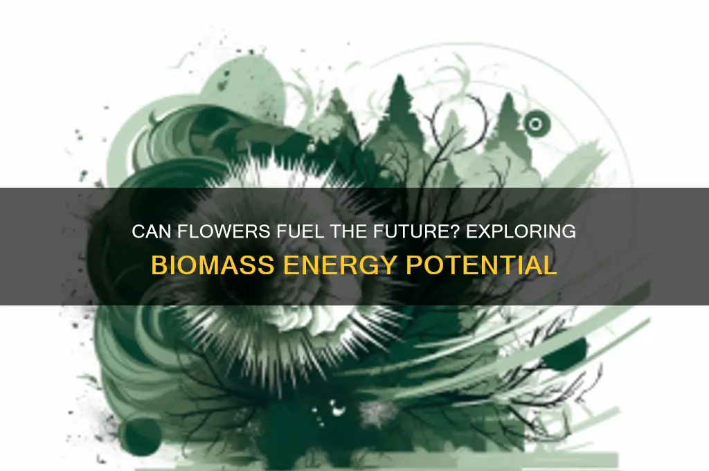 can flowers produce biomass fuels
