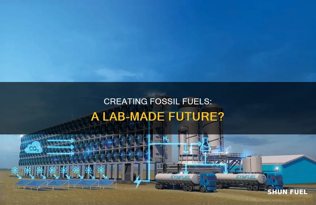 can fossil fuels be made in laboratory
