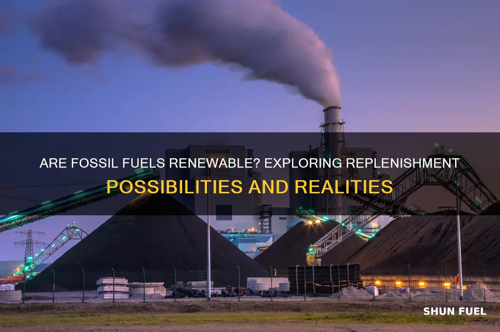 can fossil fuels be replenished