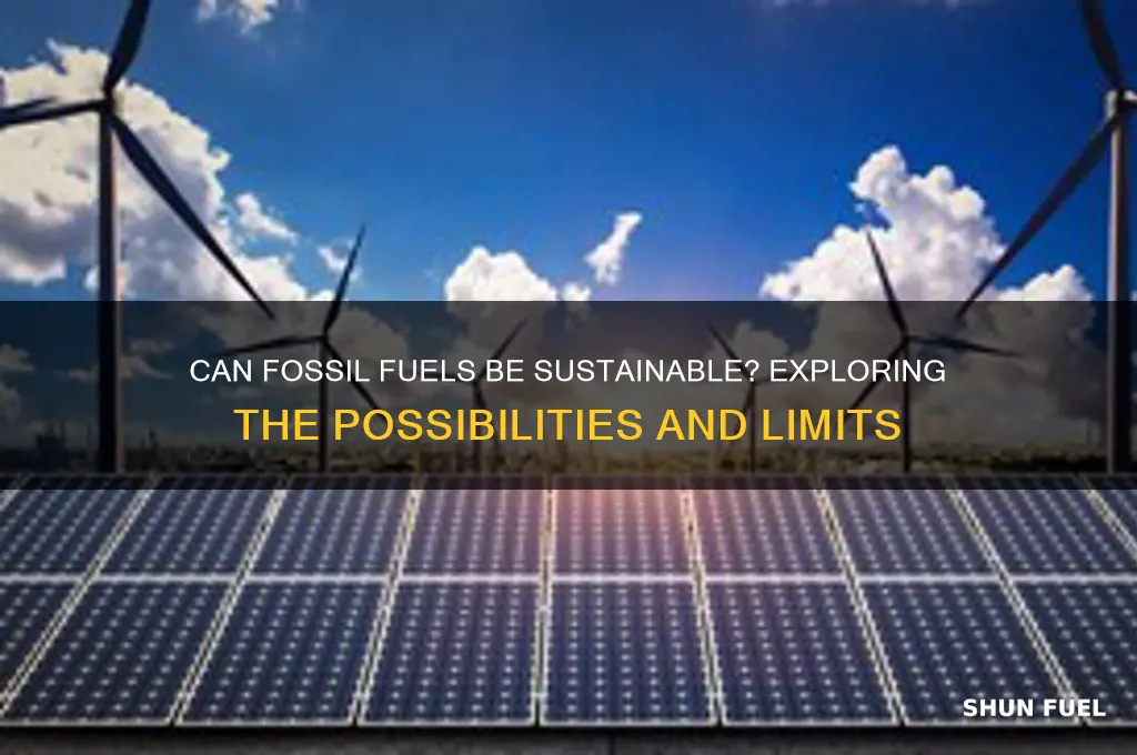can fossil fuels be sustainable