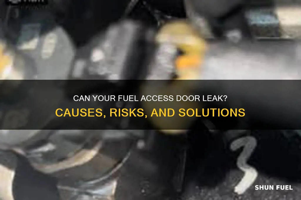 can fuel access door leak