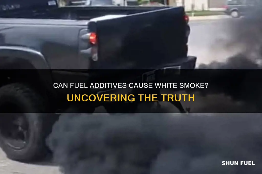 can fuel additives cause white smoke