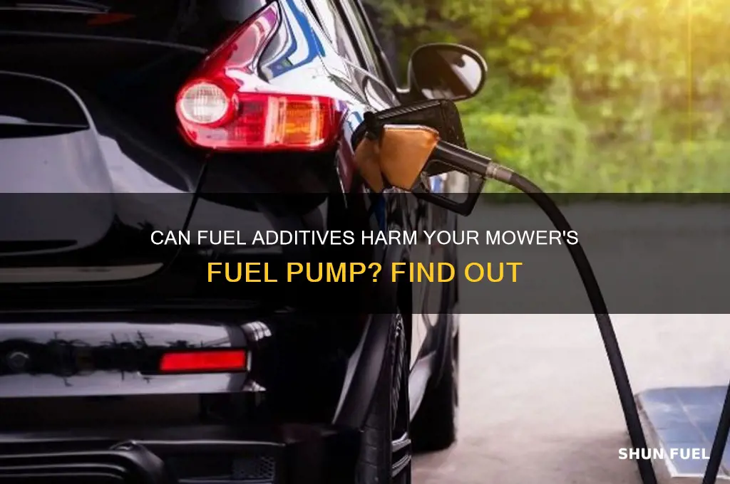 can fuel additives damage mower fuel pump