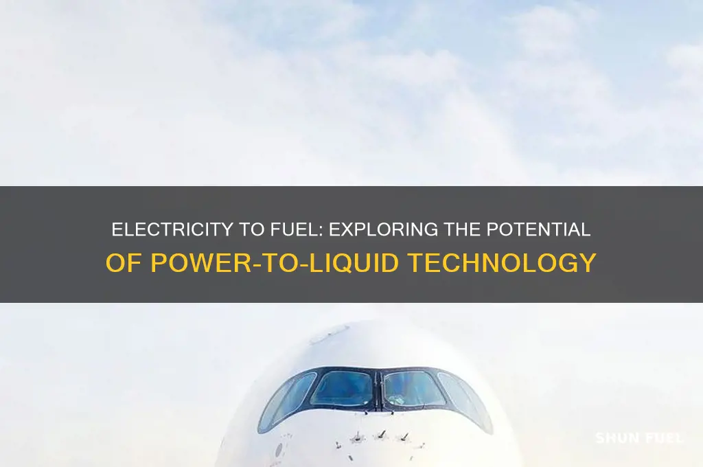 can fuel be prodused from electricity