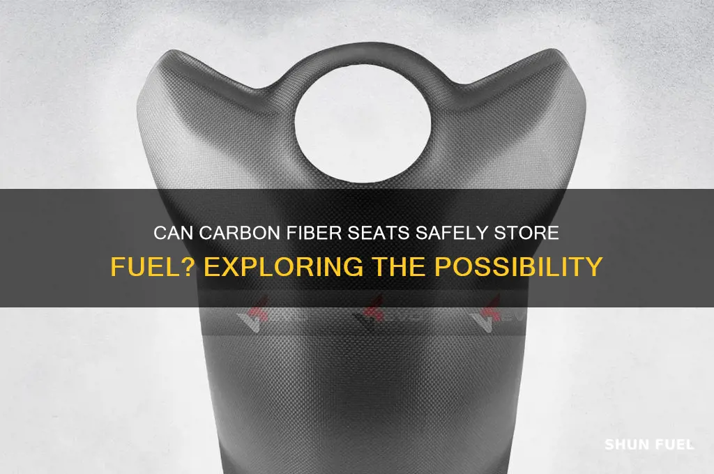 can fuel be stored in carbon fiber seat