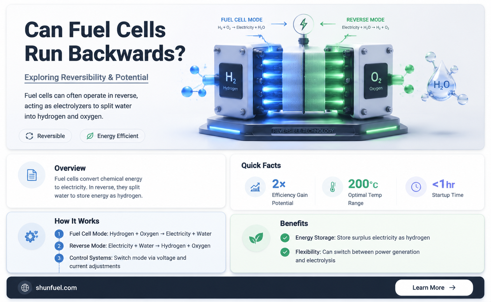 are fuel cells reversible