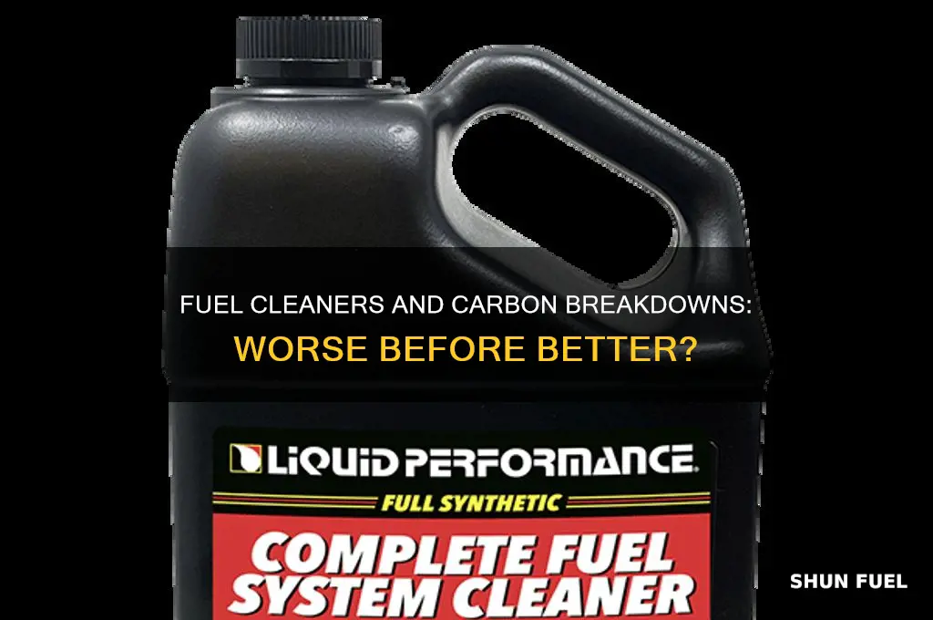 can fuel cleaner make things worse first breaking up carbon