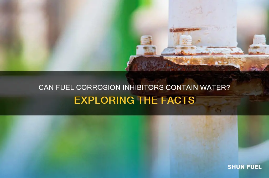 can fuel corrosion inhibitors have water