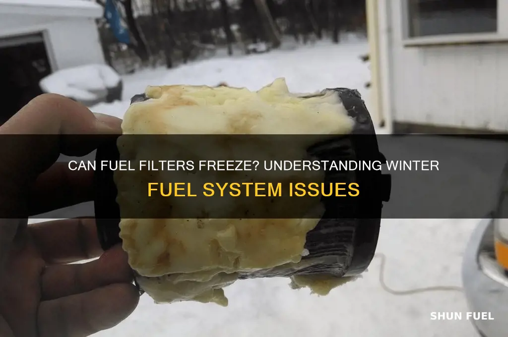 can fuel filter freeze