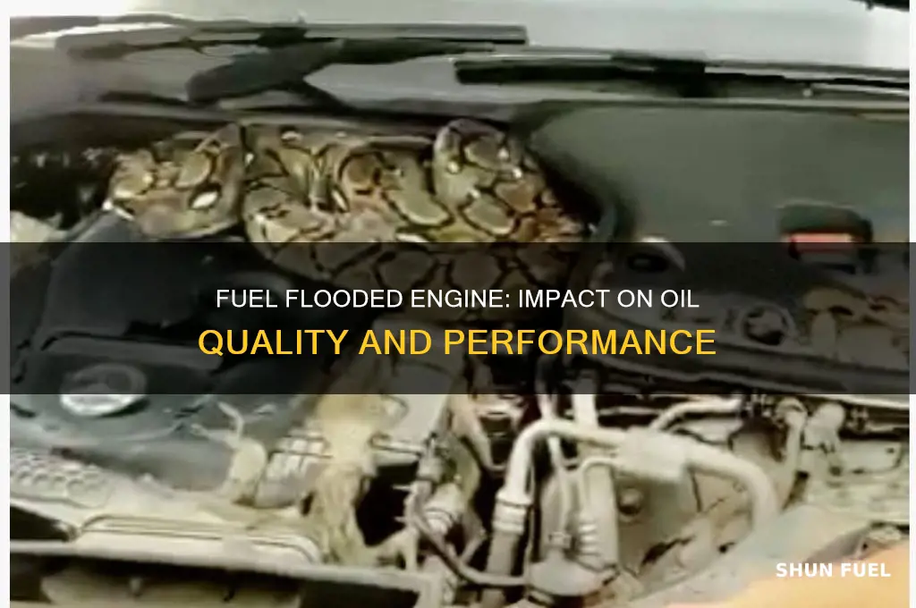 can fuel flooded engine affect oil