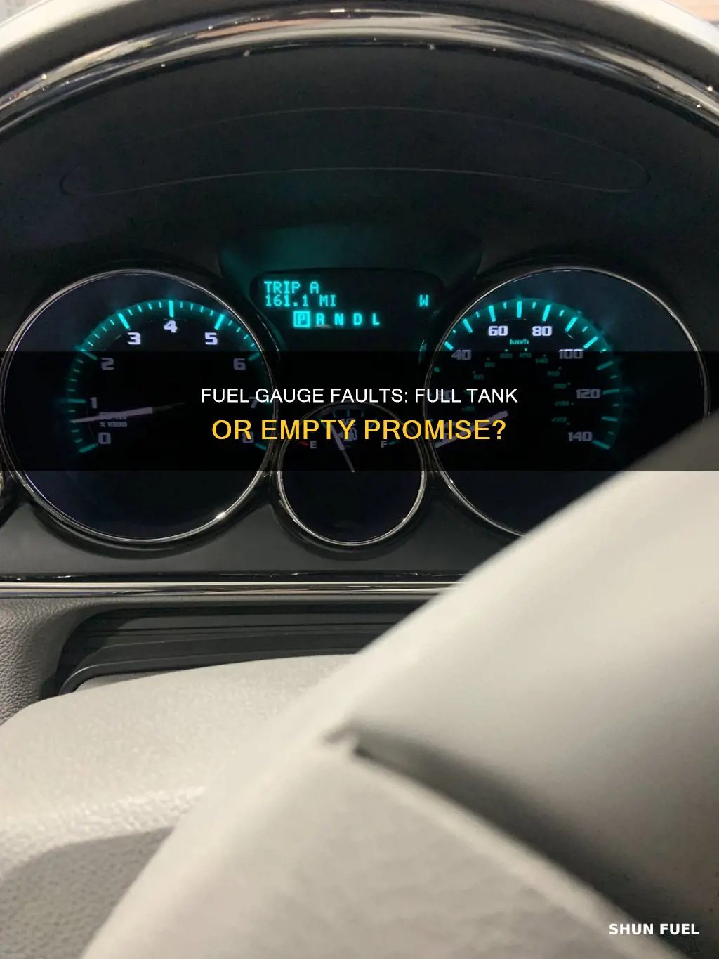 can fuel gauge show full when tank is empty