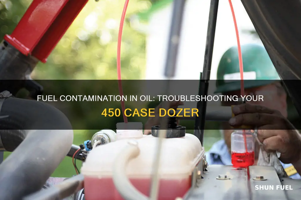 can fuel get in my oil 450 case dozer