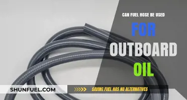 Can Fuel Hose Safely Substitute for Outboard Oil Lines?