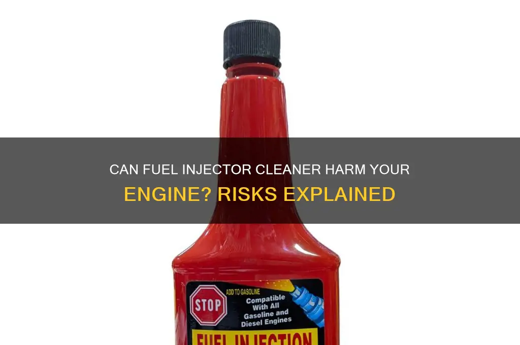 can fuel injector cleaner cause damage