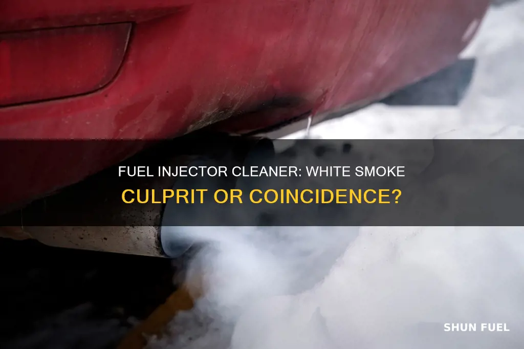 can fuel injector cleaner cause white smoke