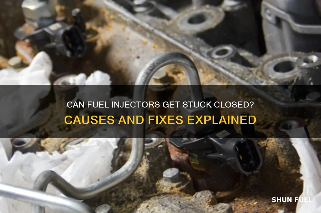 can fuel injectors get stuck closed