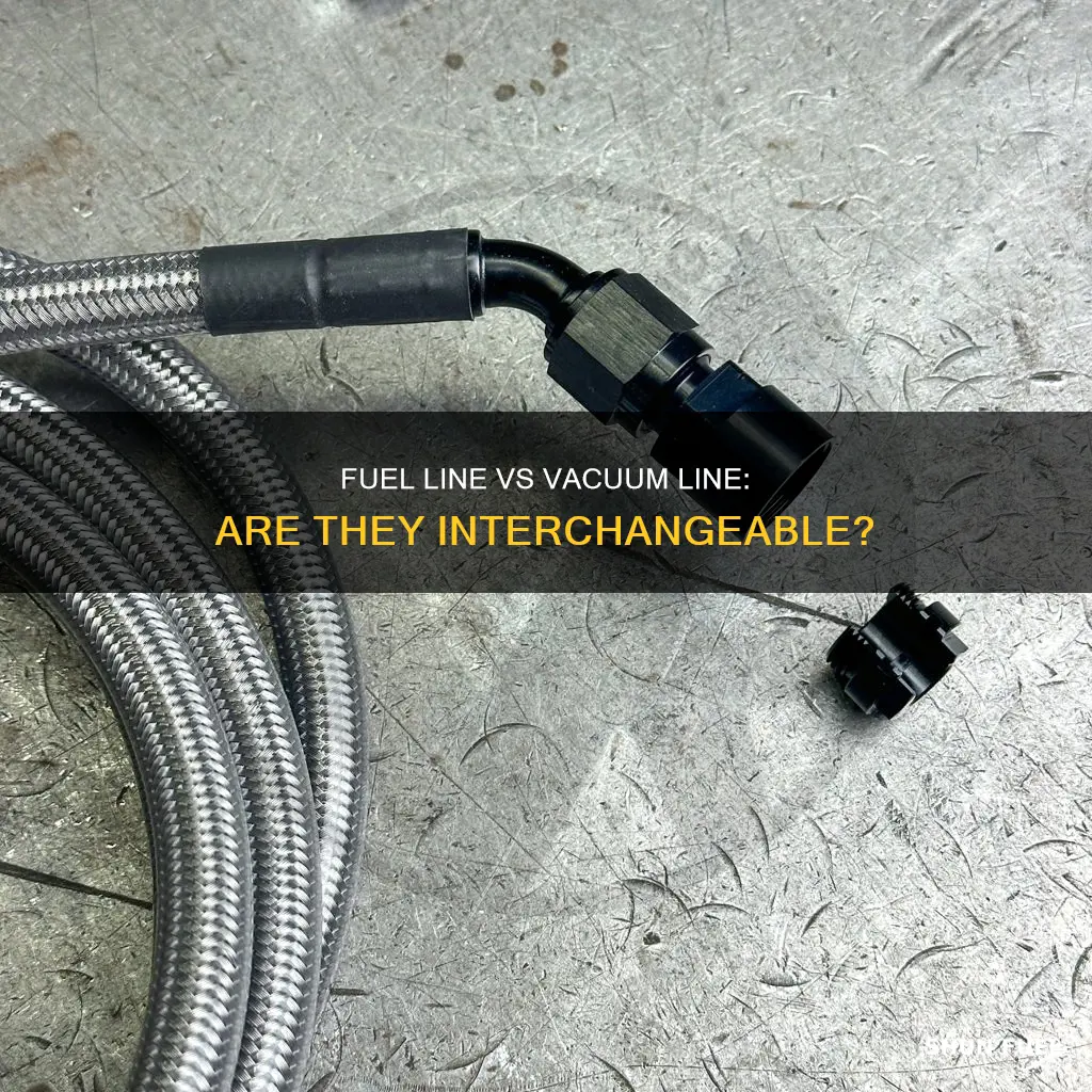 can fuel line be used as vacuum line