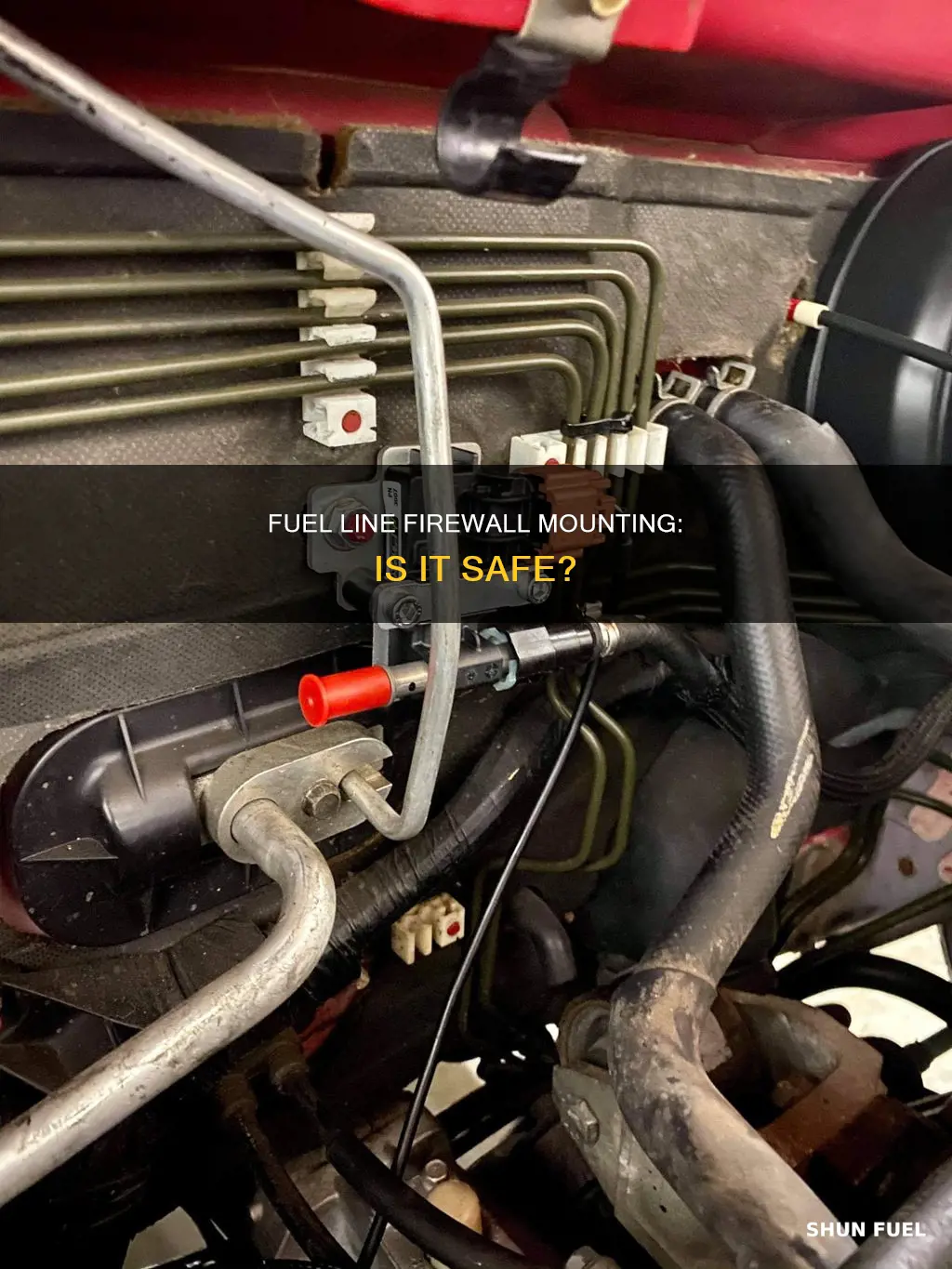 can fuel lined be mounted on firewall