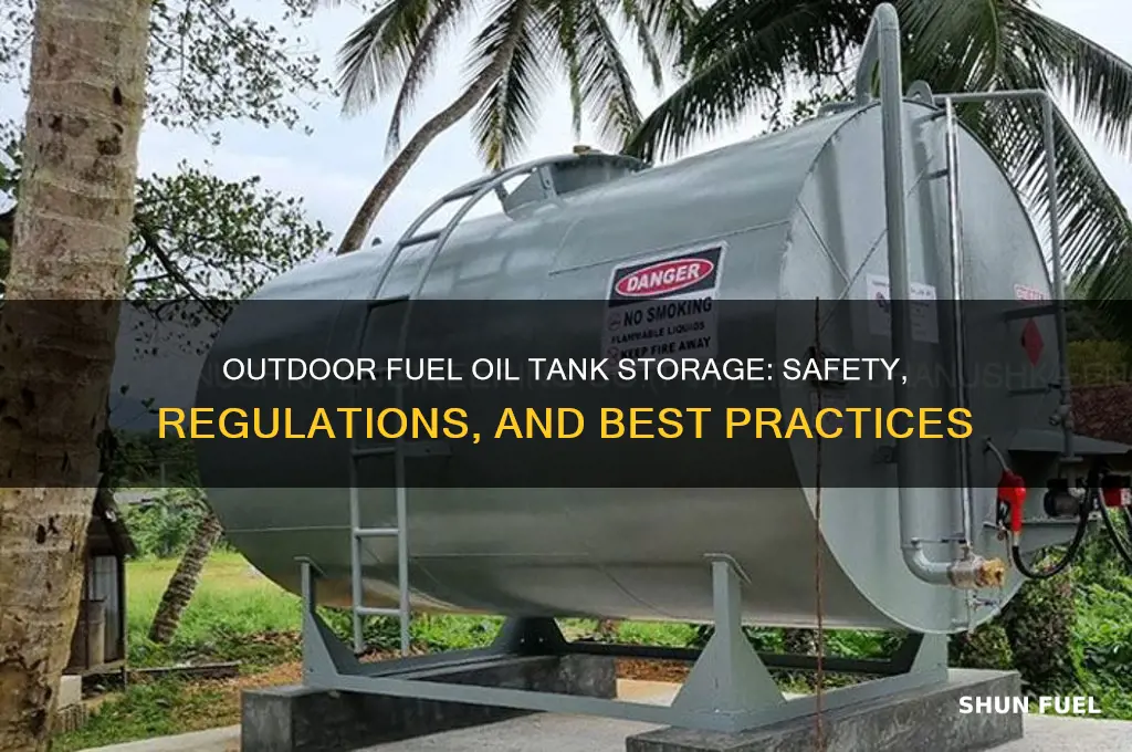 can fuel oil tank be kept outside