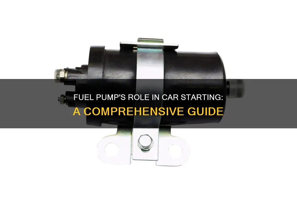 can fuel pump affect starting car