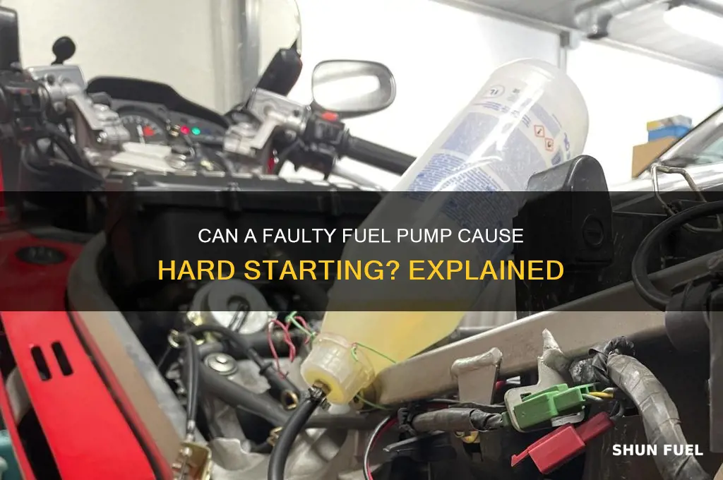 can fuel pump cause hard starting