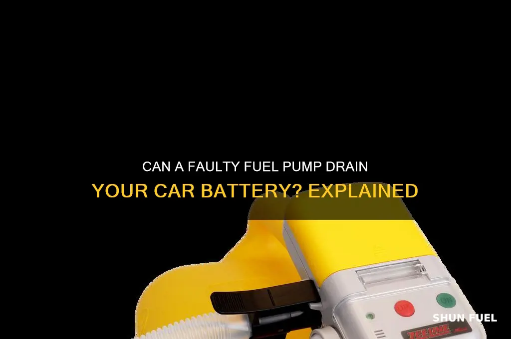 can fuel pump drain battery