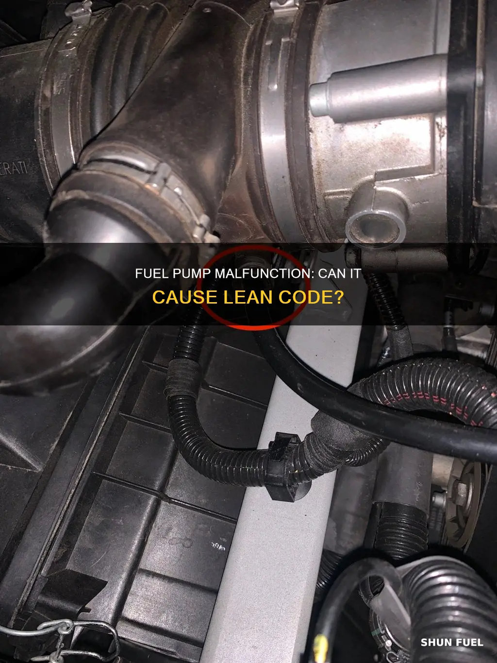 can fuel pump make the car give lean code