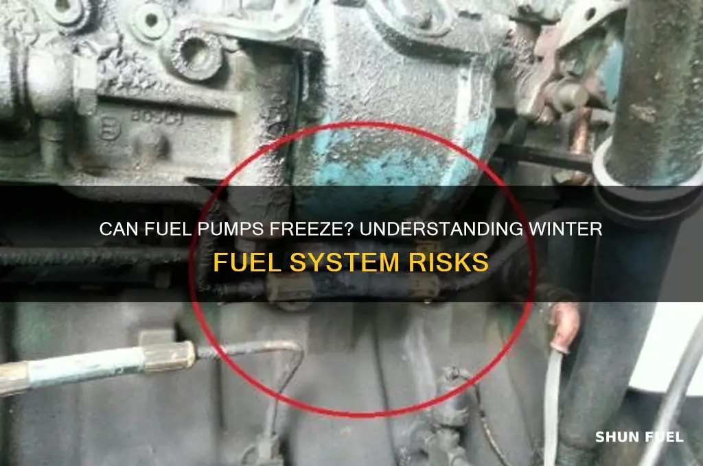 can fuel pumps freeze