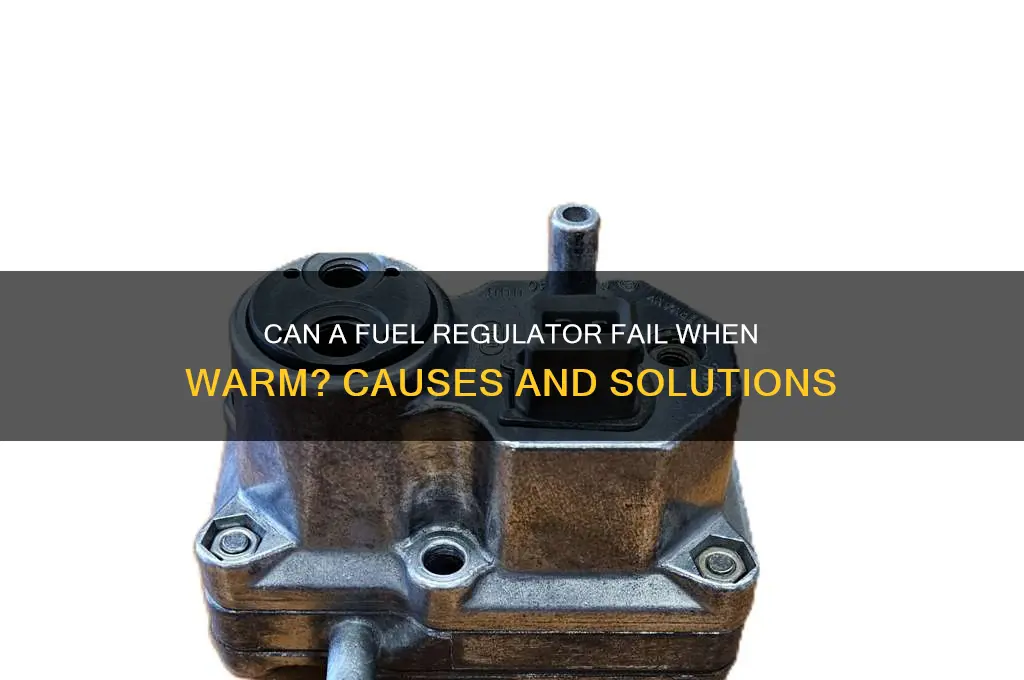 can fuel regulator fail when warm