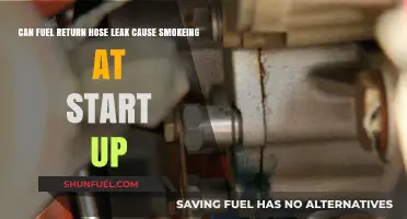 Fuel Return Hose Leak: Cause of Startup Smoke? Explained