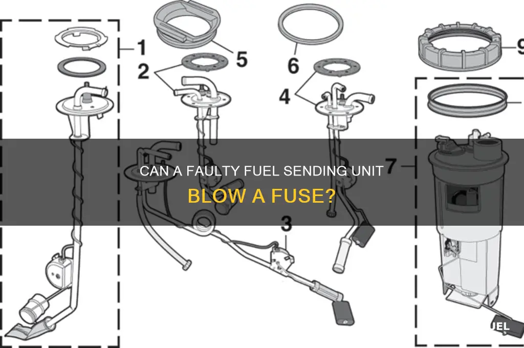 can fuel sending unit blow fuse