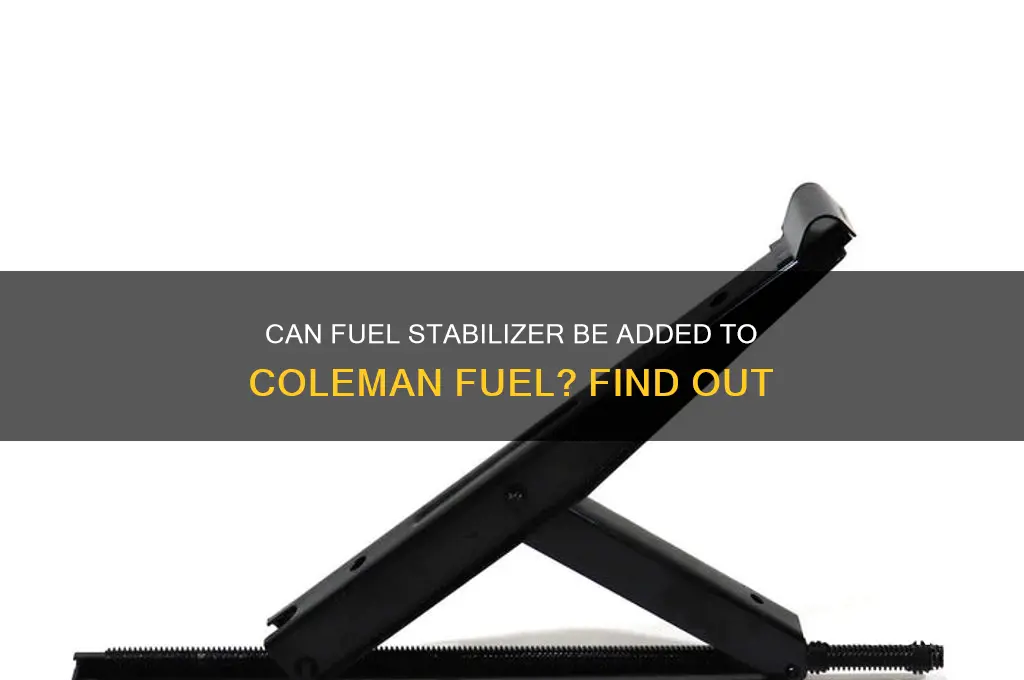 can fuel stabilizer be added to coleman fuel