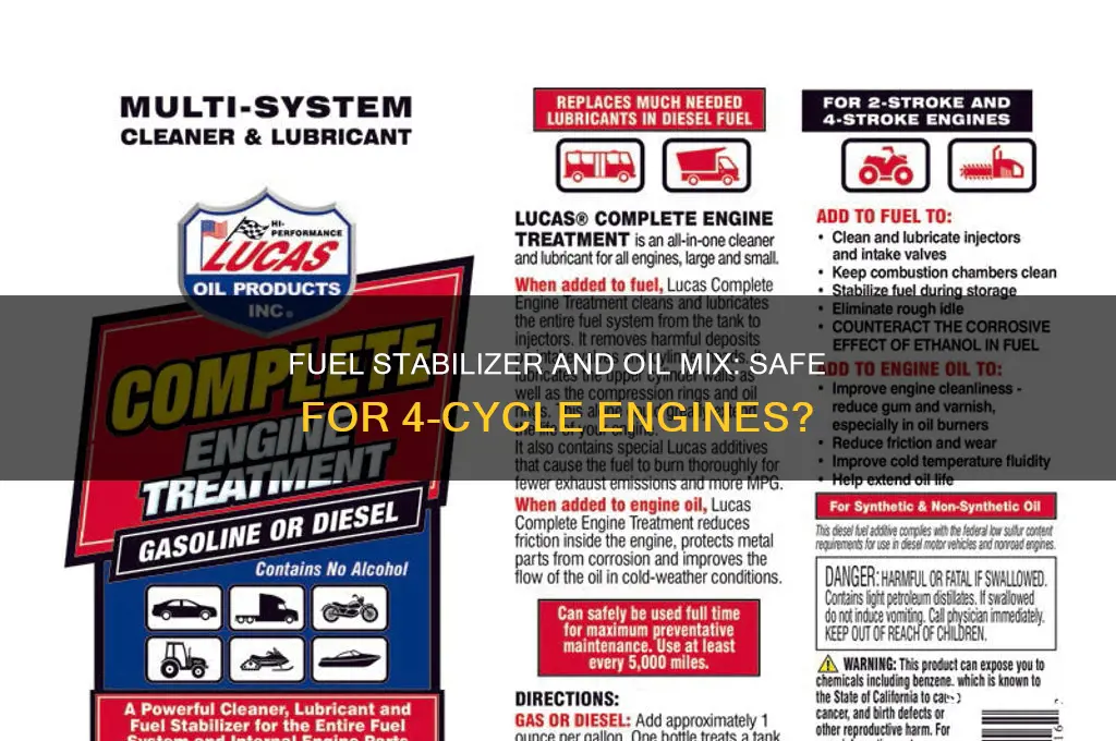 can fuel stabilizer have oil in it for 4 cycle
