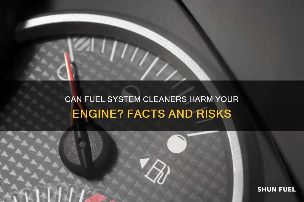 can fuel system cleaner damage engine