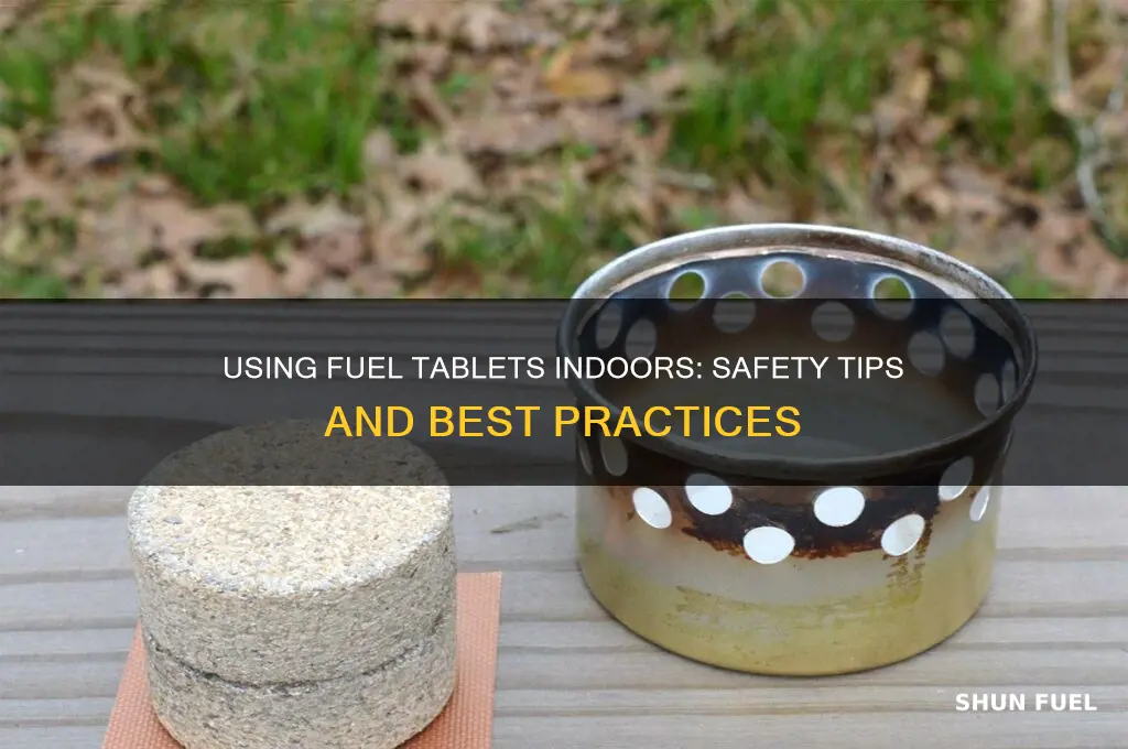 can fuel tablets be used inside