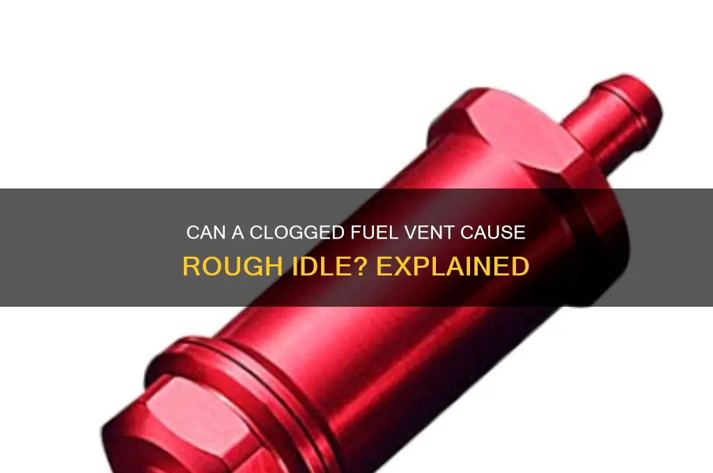 can fuel vent clog cause rough idle