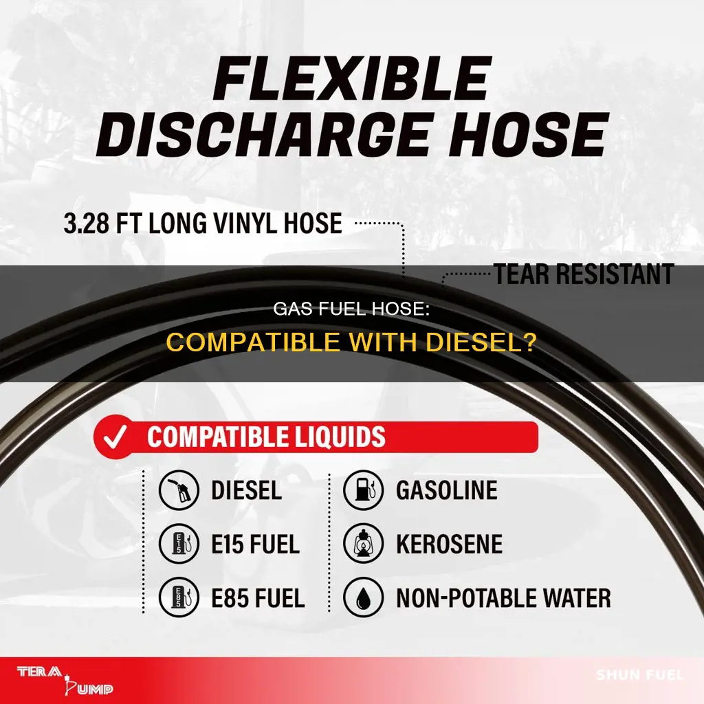 can gas fuel hose be used with diesel