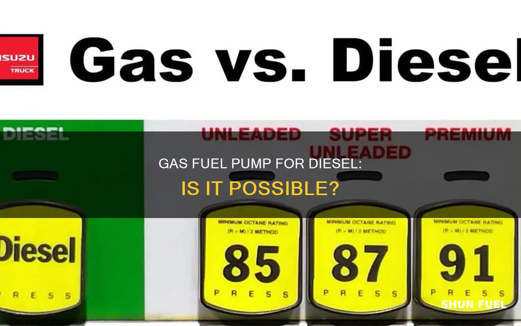 can gas fuel pump work for diesel