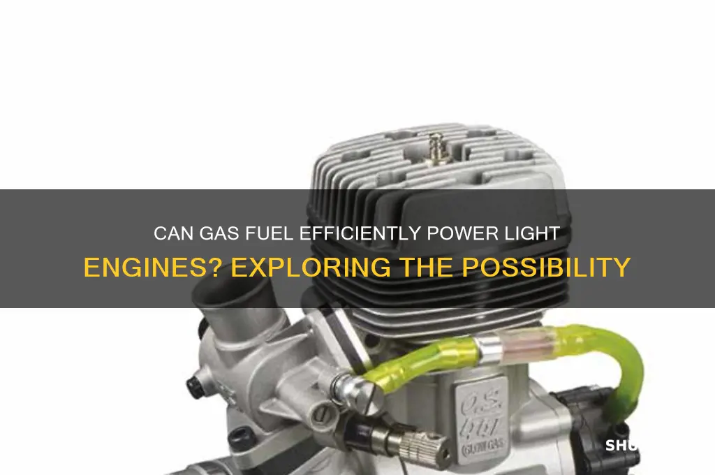 can gas fuel turn light engine on