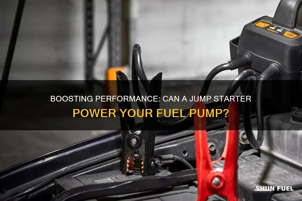can getting a jump boost fuel pump